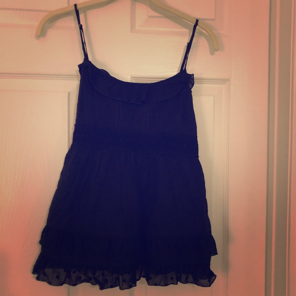 Juicy Couture baby doll tie back tank